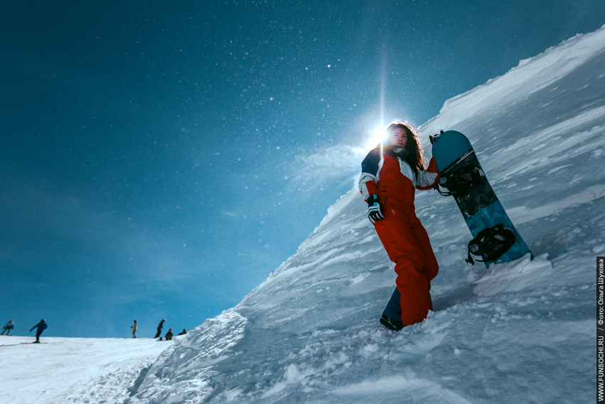 snowboarding girl Sochi