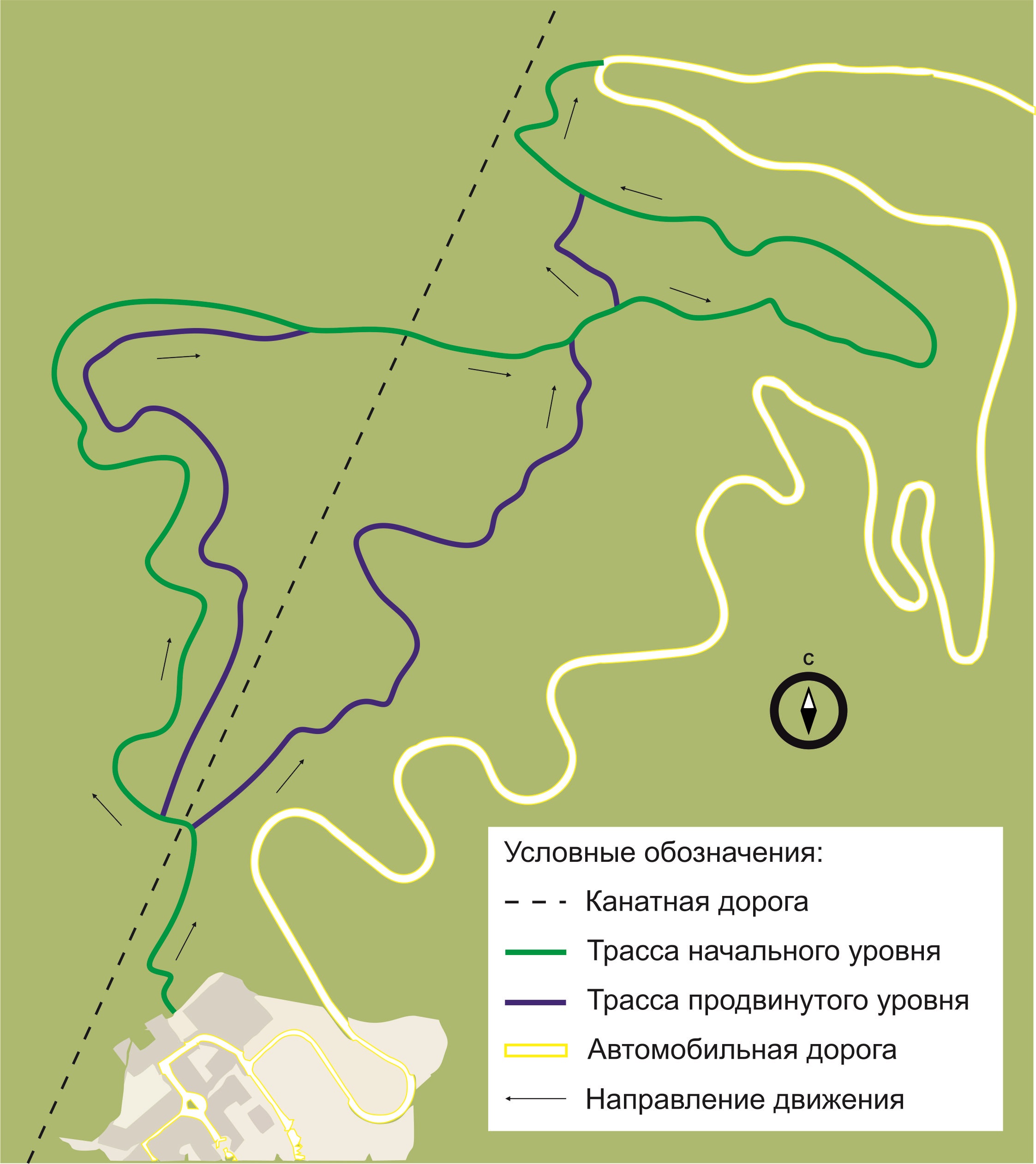 Кленово велотрасса схема