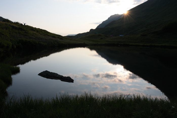 Закат в горах