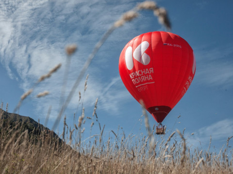 Полет на воздушном шаре в Красной Поляне
