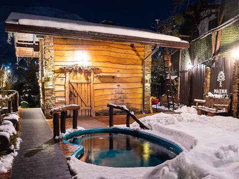 Баня с купелью в ЭстоСадке