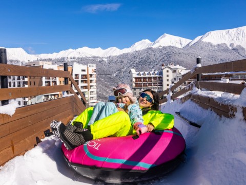 санки на Роза Хутор